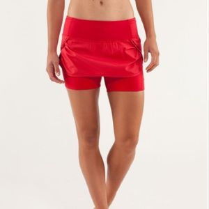 Lululemon Speed Squad Skirt Currant